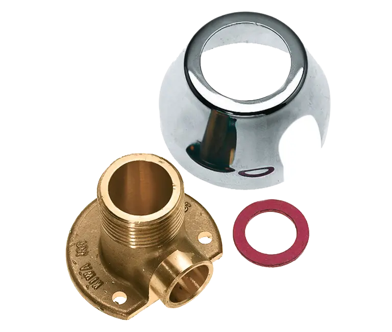 Bonfix Soldeer messing muurplaat + rozet 3/4" x 15 mm