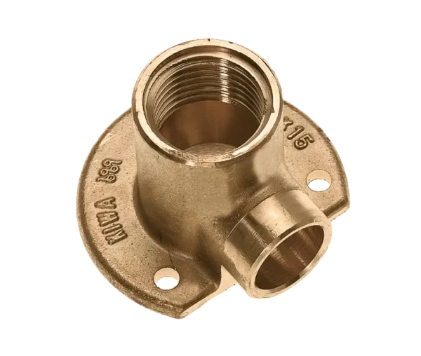 Bonfix Soldeer messing muurplaat laag 3/4" bi.dr. x 22 mm