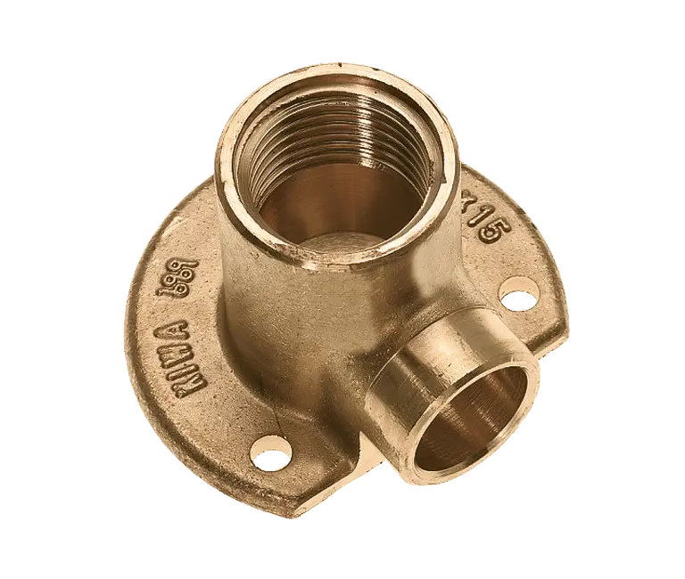 Bonfix Soldeer messing muurplaat laag 3/4" bi.dr. x 22 mm