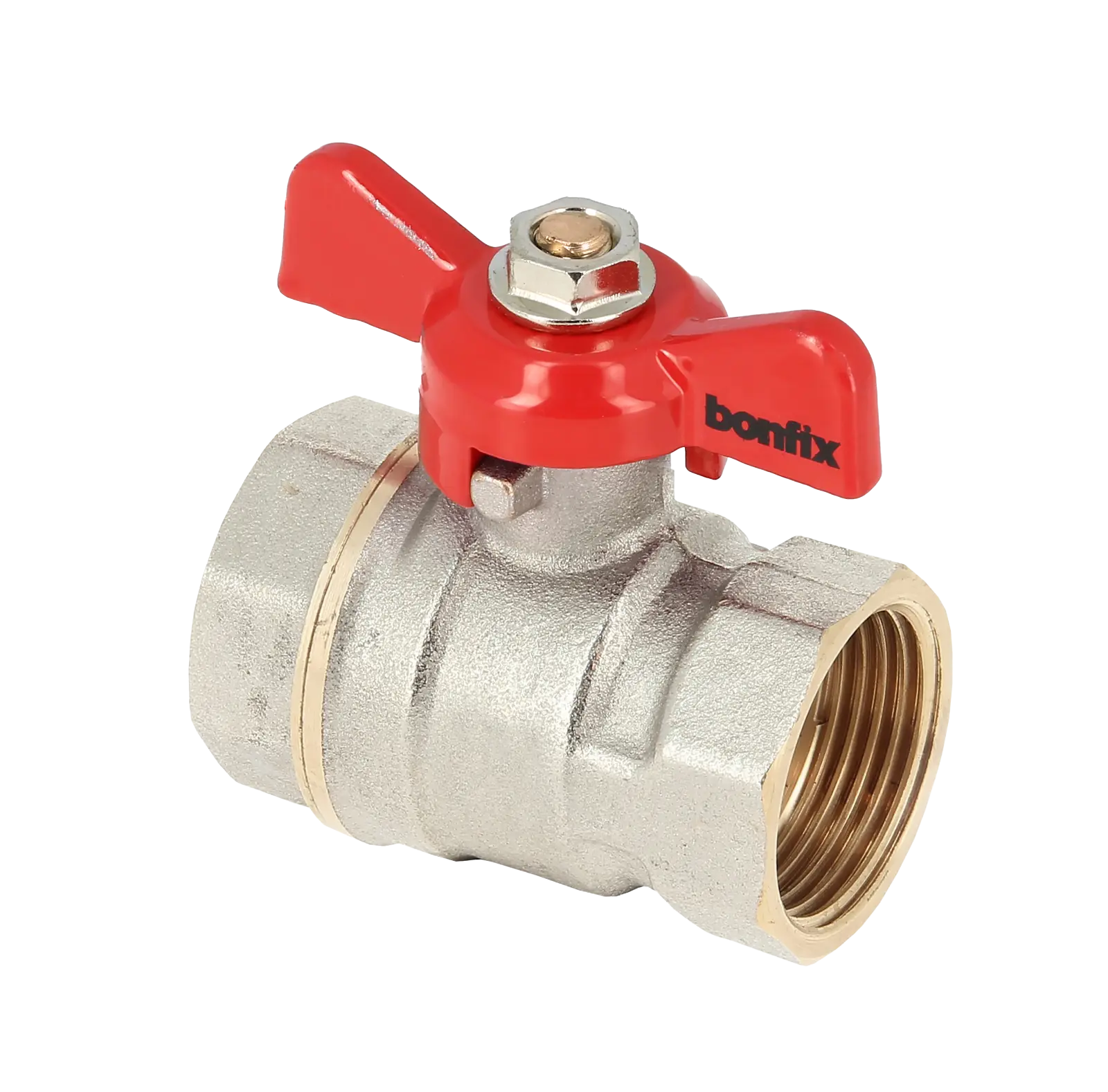 Bonfix Kogelkraan 1/2" bi.dr. x 1/2" bi.dr.+vlindergr. PN25