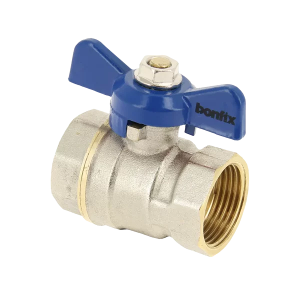 Bonfix Kogelkraan 1/2" bi. x 1/2" bi. + bl. vlindergr. PN25