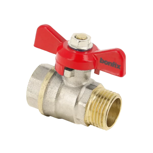 Bonfix Kogelkraan 3/4" bi.dr. x 3/4" bu.dr.+vlindergr. PN25