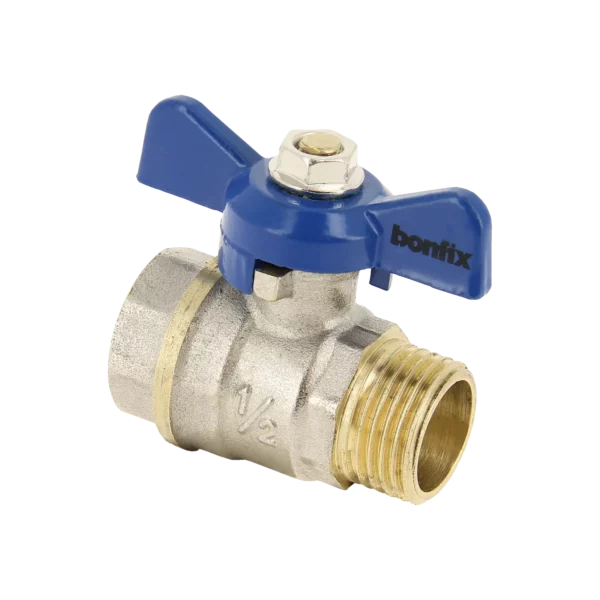 Bonfix Kogelkraan 1" bi. x 1" bui. + blauwe vlindergr. PN25