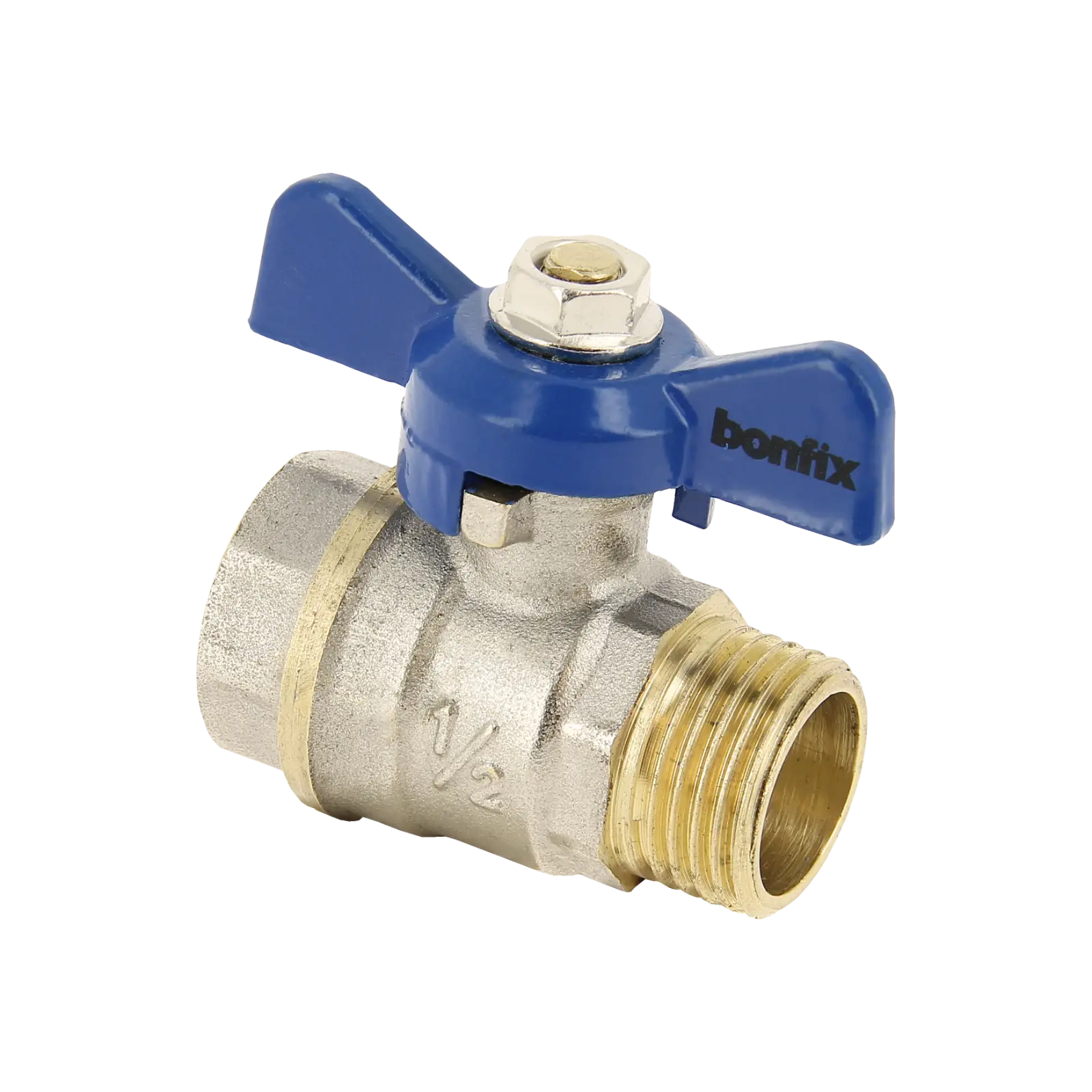 Bonfix Kogelkraan 1" bi. x 1" bui. + blauwe vlindergr. PN25