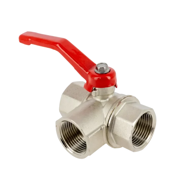 Bonfix Kogelkraan 3-wegs 2" bi.dr. met rode hendel