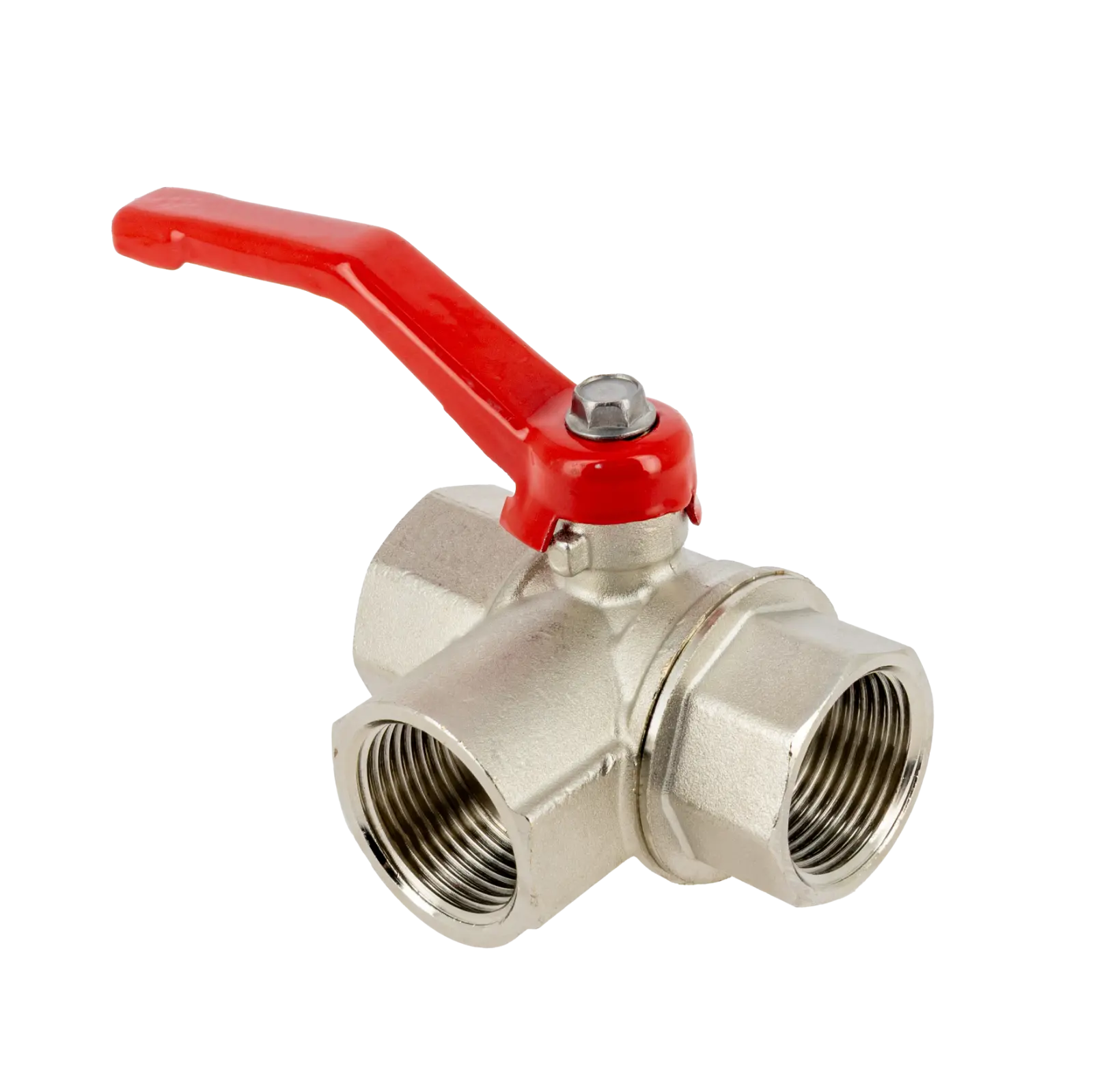 Bonfix Kogelkraan 3-wegs 2" bi.dr. met rode hendel