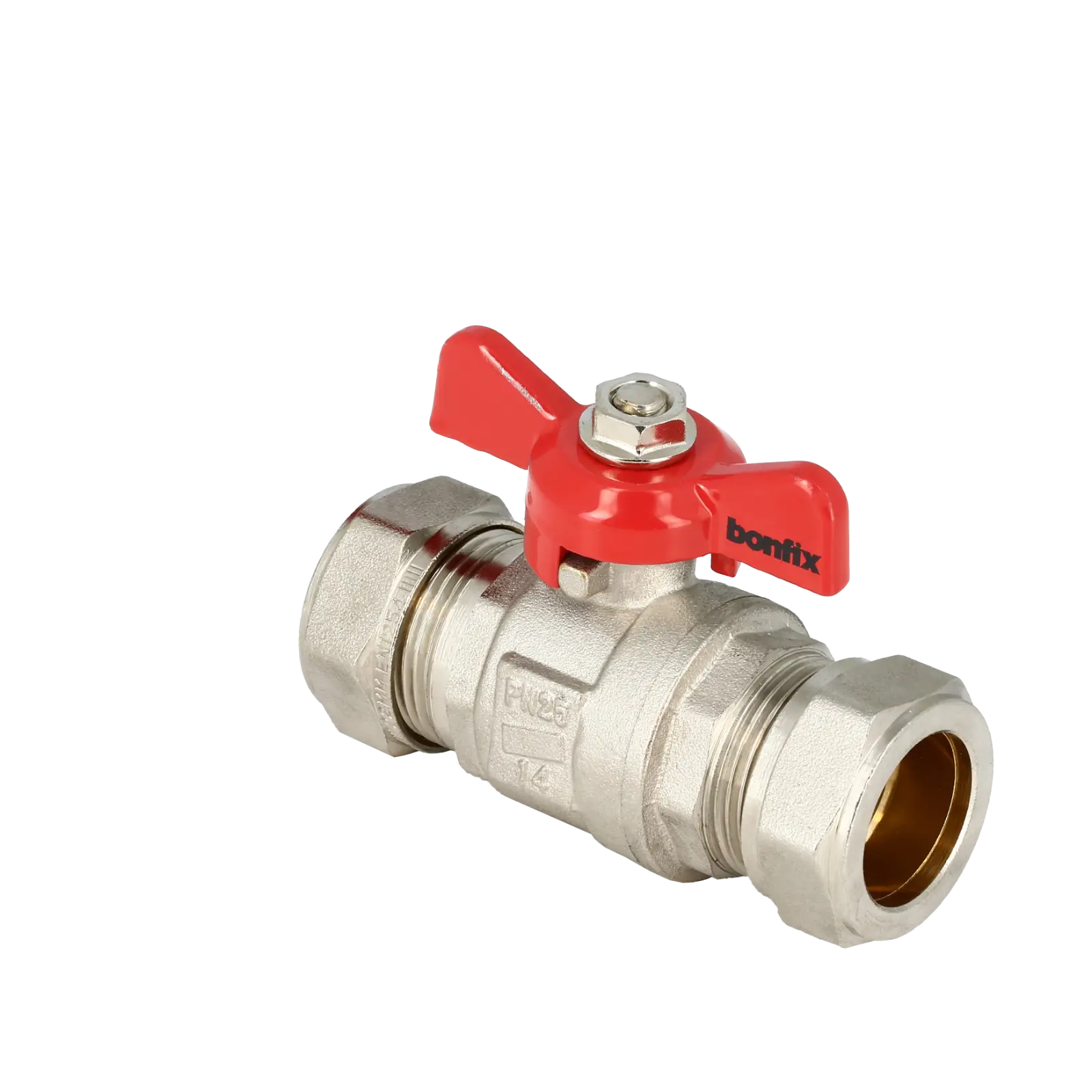 Bonfix Kogelkraan 2 x 28 mm knel met vlindergreep