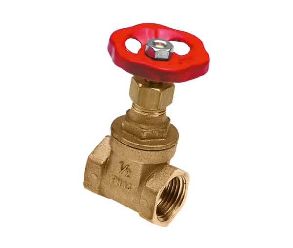 Bonfix Schuifafsluiter 2x 5/4"binnendraad + rood handwiel