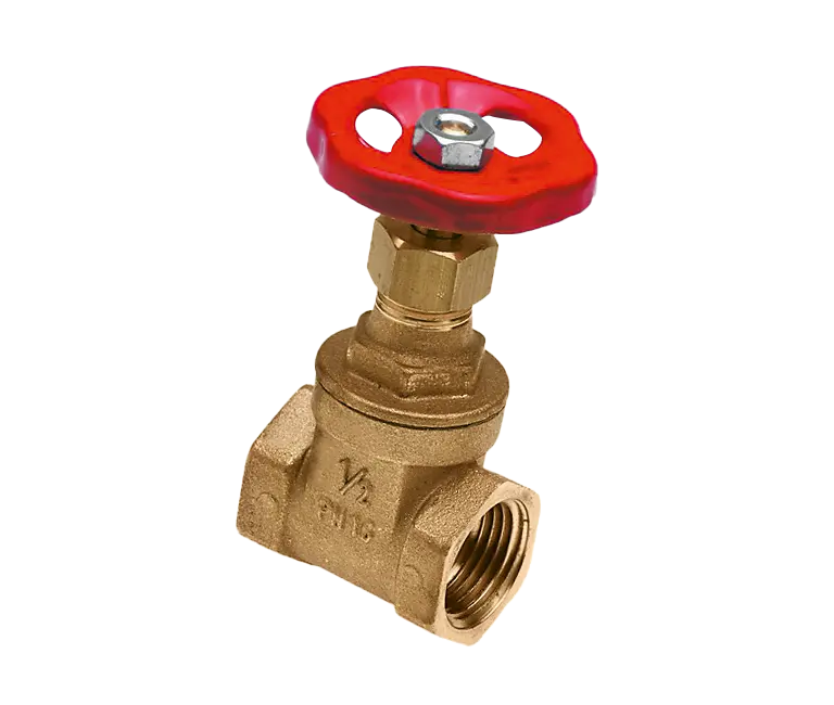 Bonfix Schuifafsluiter 2x 5/4"binnendraad + rood handwiel
