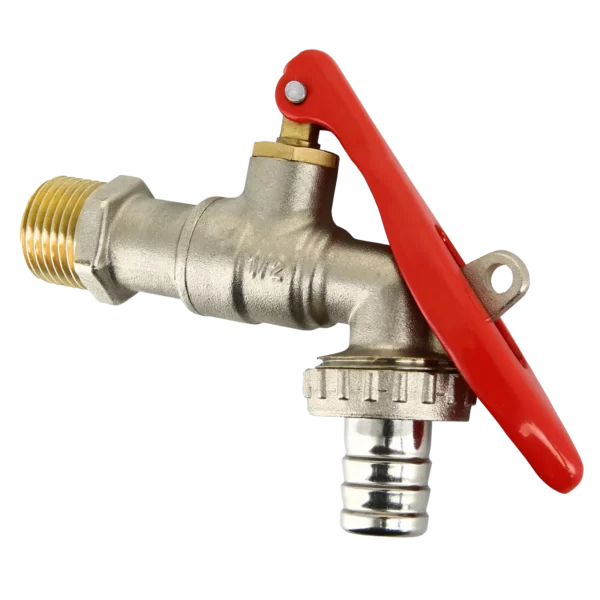 Bonfix Kogeltapkraan met slangaansl. 1/2" vert. afsluitbaar