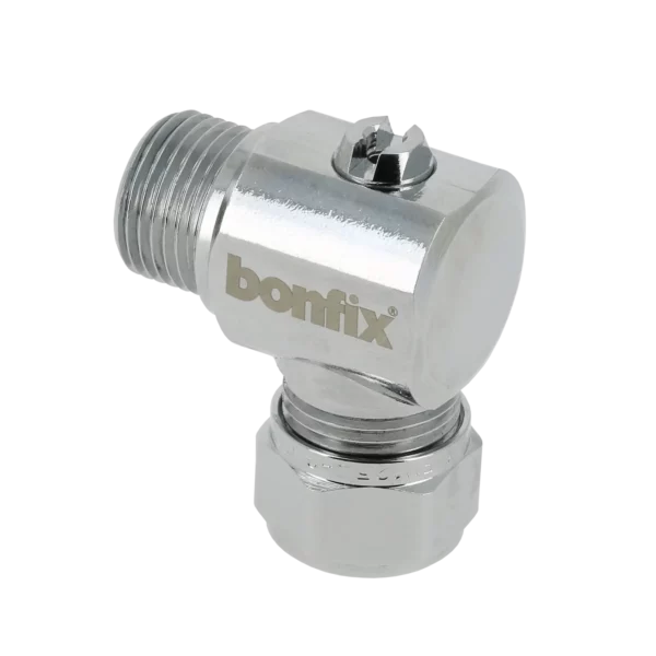 Bonfix Kogelstopkraan haaks knel 3/8 x 15 (schroevendraaier)