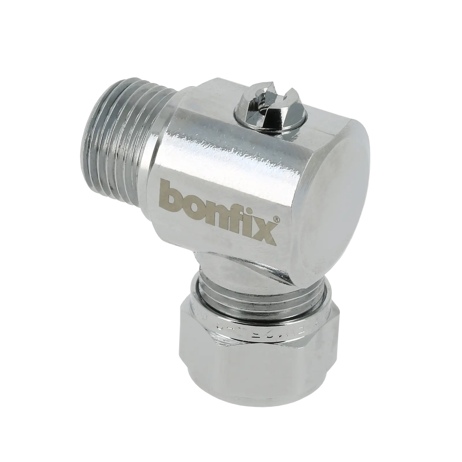 Bonfix Kogelstopkraan haaks knel 3/8 x 15 (schroevendraaier)