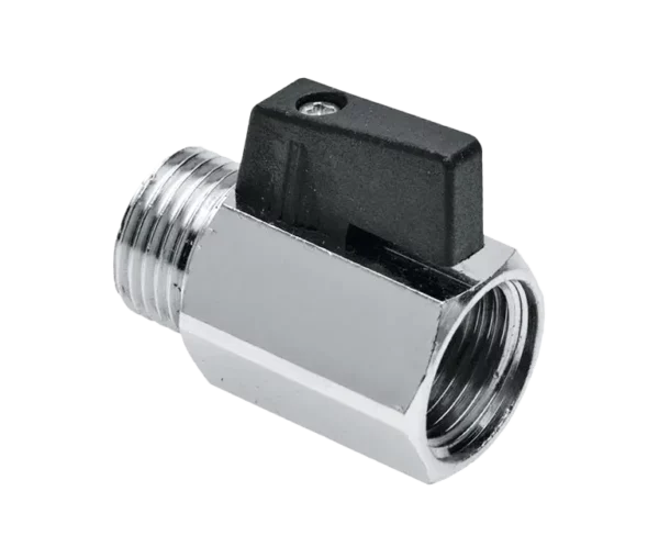 Bonfix Minikogelkraan 3/4" bi.dr. x bu.dr. (zwarte knop)