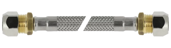 Bonfix RVS flex. aansluitleiding 35cm 15mm x 10mm knel