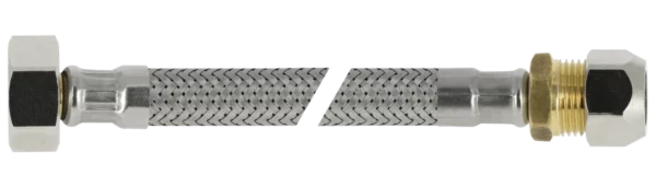 Bonfix RVS flex. aansluitleiding 35cm 3/8" bi.x 12mm knel
