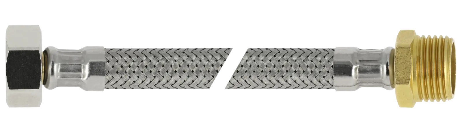 Bonfix RVS flex. aansluitleiding 35cm 3/8" bi. x 3/8" bu.