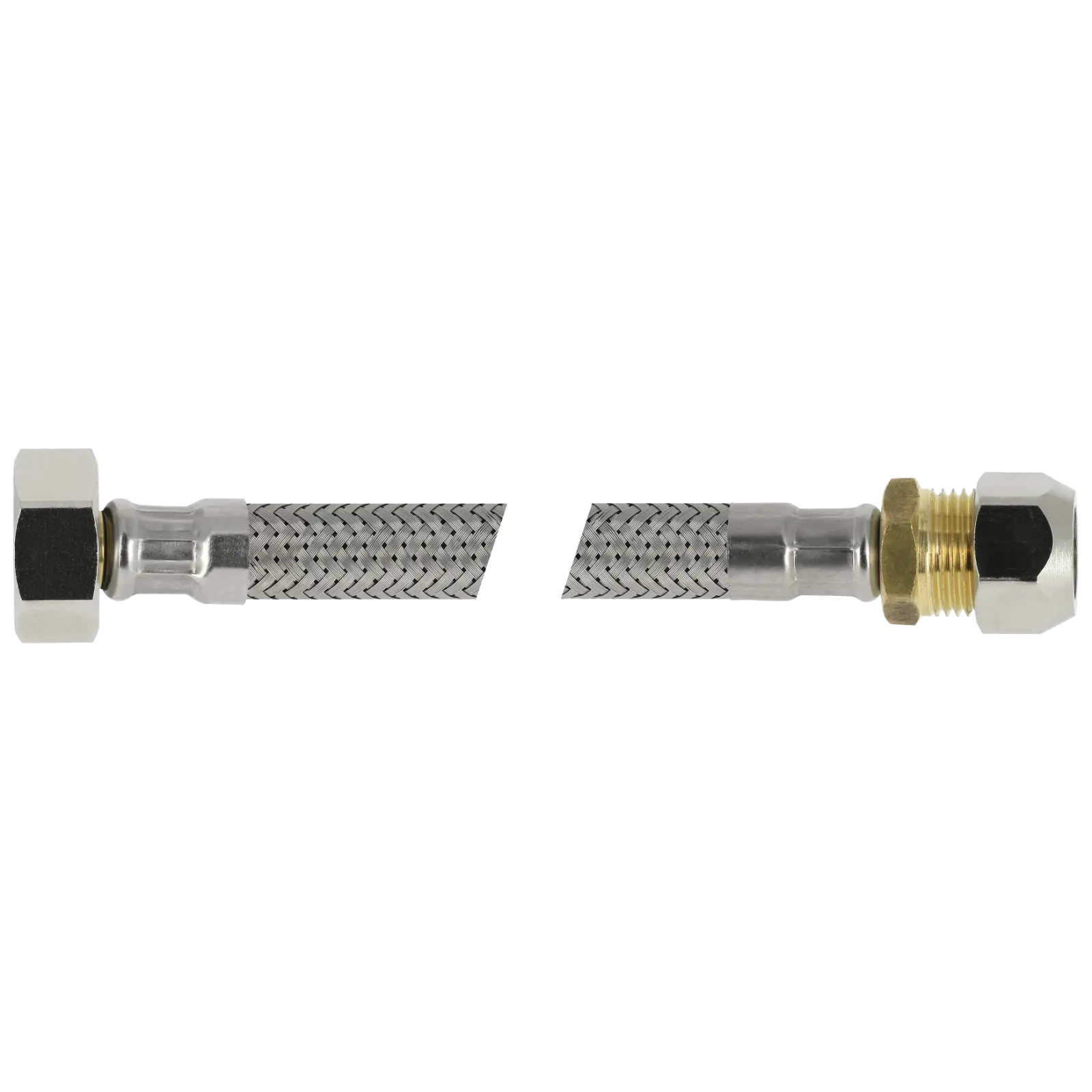 Bonfix RVS flex. aansluitleiding 50cm 3/8" bi.x 15mm knel