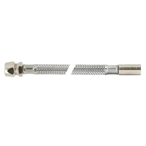 Bonfix RVS flex. aanlsuitleiding 50cm 10mm instk x 12knel