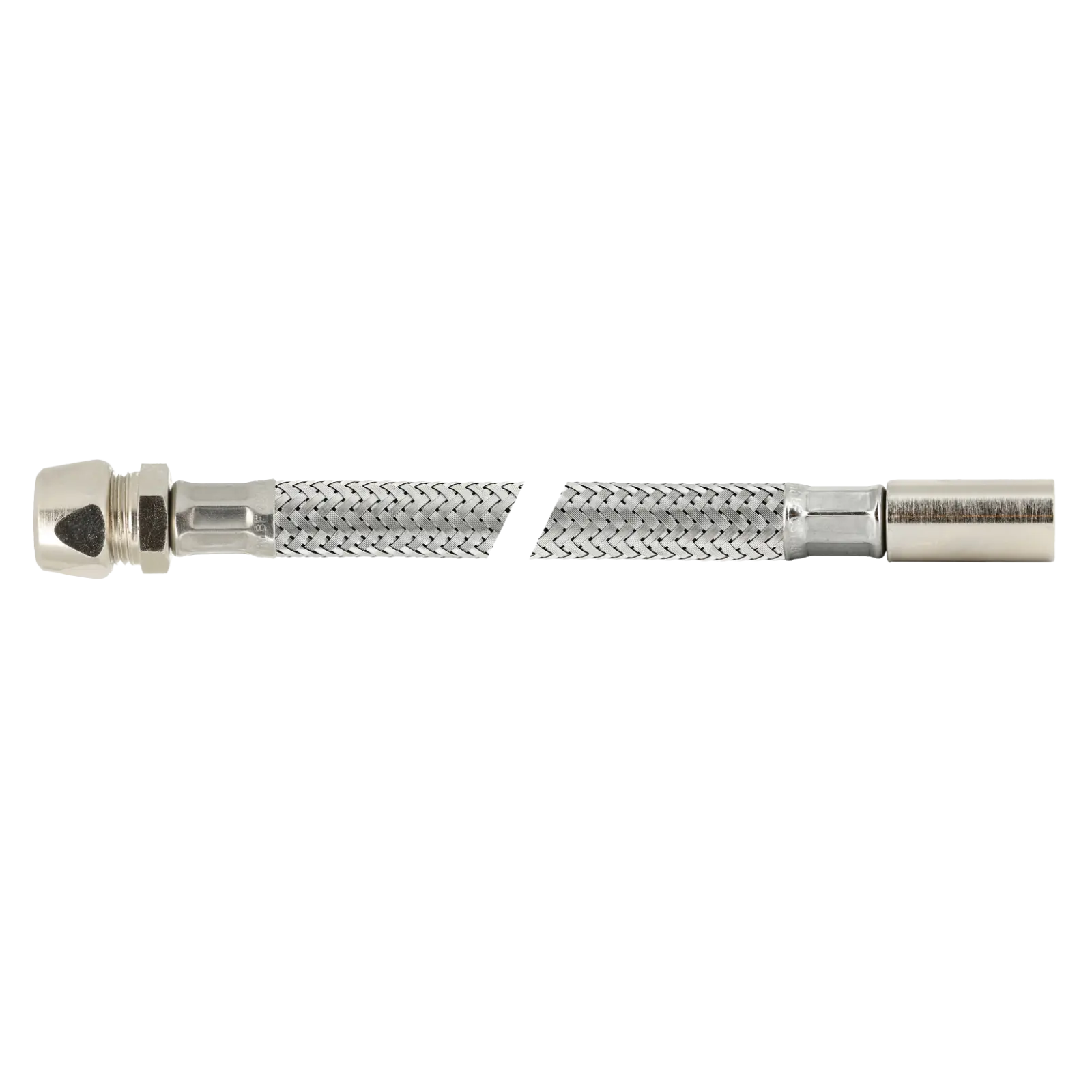 Bonfix RVS flex. aanlsuitleiding 50cm 10mm instk x 12knel