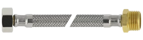 Bonfix RVS flex. aansluitleiding 50cm 3/8" bi. x 3/8" bu.