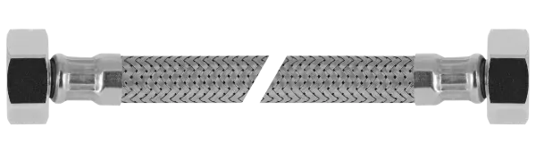 Bonfix RVS flex. aansluitleiding 50 cm 1/2"bi. x 3/8"bi.