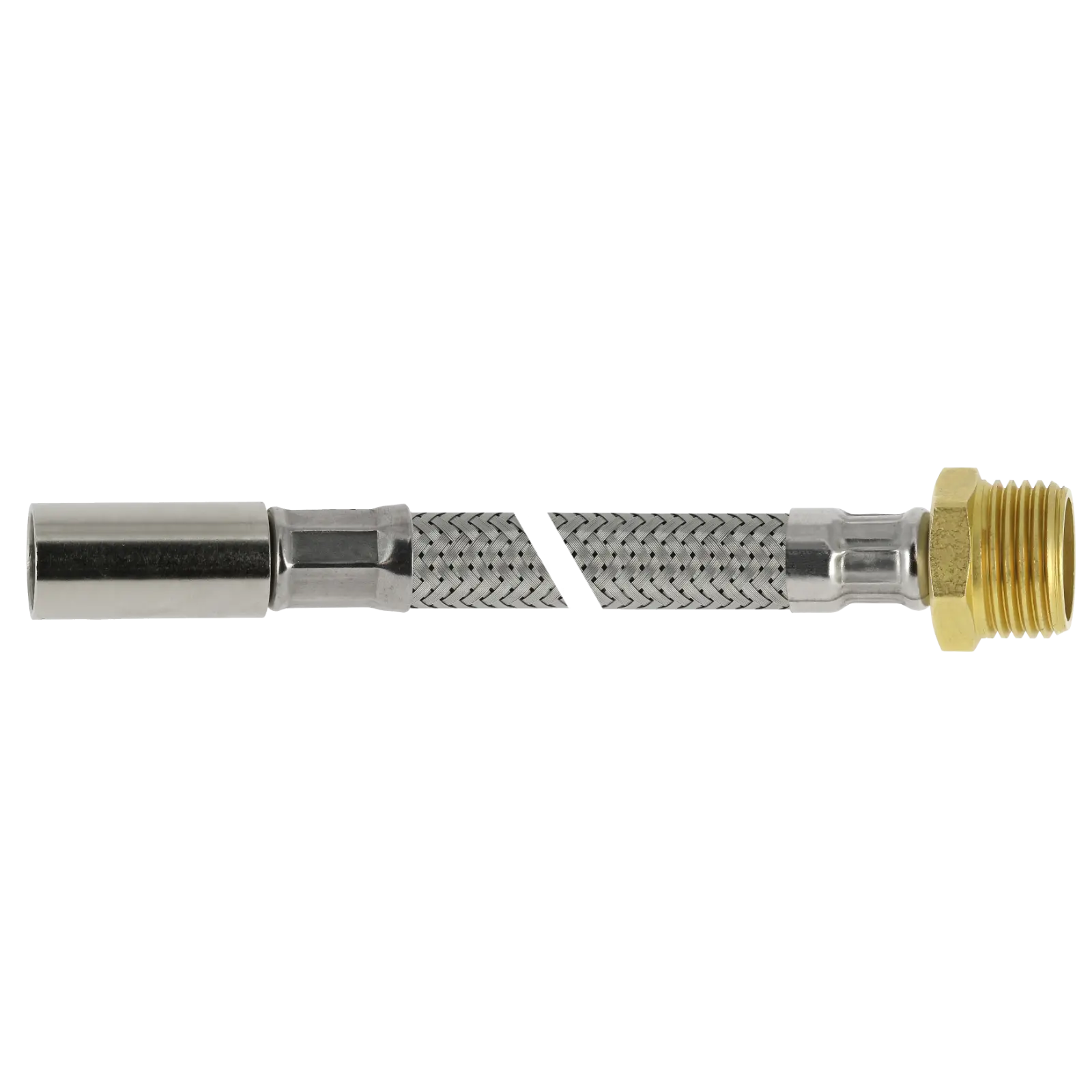 Bonfix RVS flex. aansluitleiding 50cm 3/8”bu x 15mm instk.