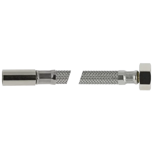 Bonfix RVS flex. aansluitleiding 50cm 15mm instk x 3/8bi.