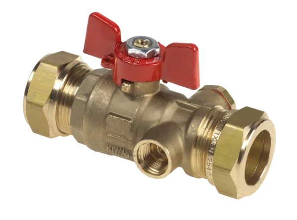 Bonfix Kogelstopkraan 22 x 22 mm knel excl. aftapper met vlinder