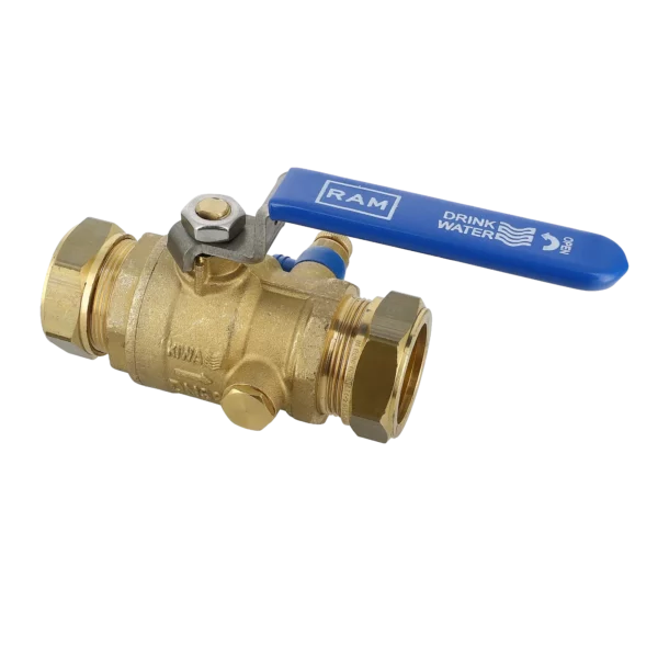 Bonfix Kogelstopkraan 42x42 mm knel maf + vertragingshendel