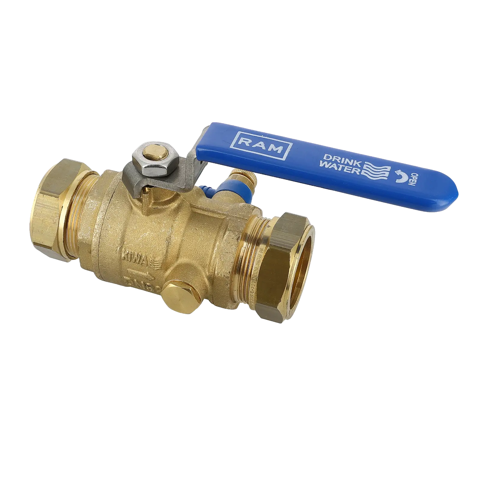 Bonfix Kogelstopkraan 42x42 mm knel maf + vertragingshendel