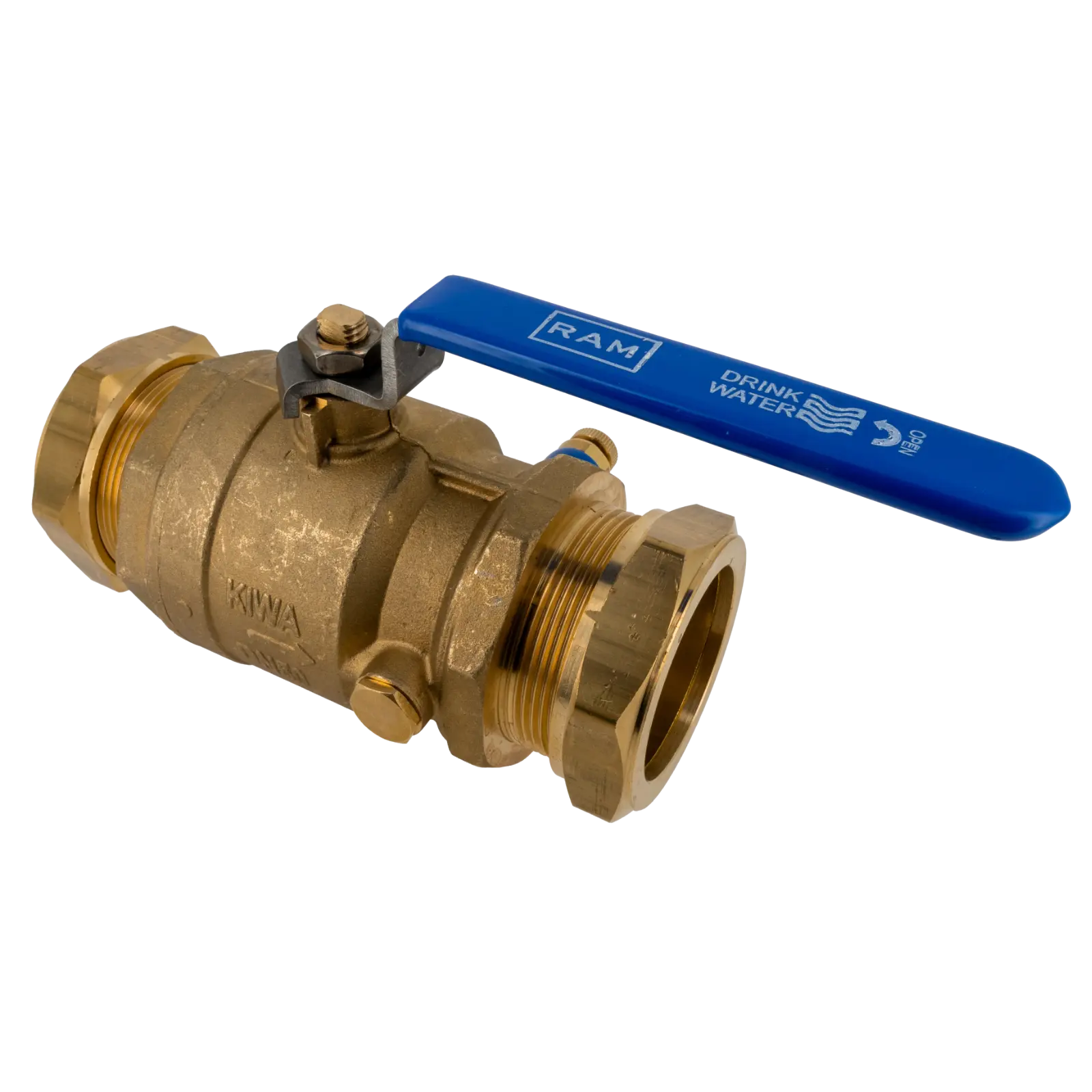Bonfix Kogelstopkraan 54x54 mm knel met aftapgelegenheid