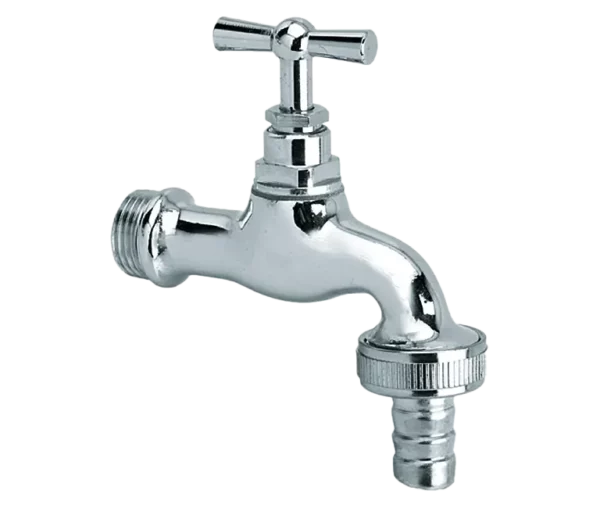 Bonfix Tapkraan verchroomd + kruk + wartel 3/4