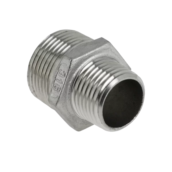 Bonfix RVS Verloopnippel 3/8" bu.dr. x 1/4" bu.dr.