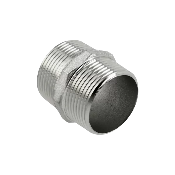 Bonfix RVS Dubbele nippel 3/8" buitendraad