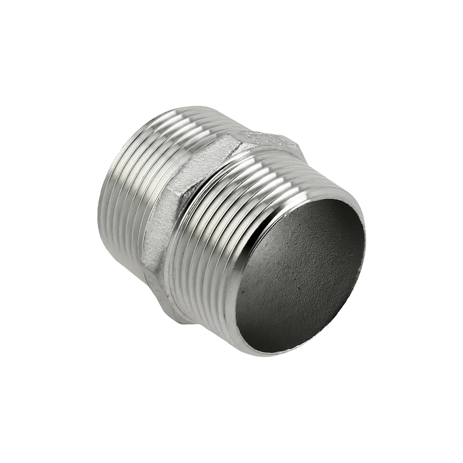 Bonfix RVS Dubbele nippel 3/8" buitendraad