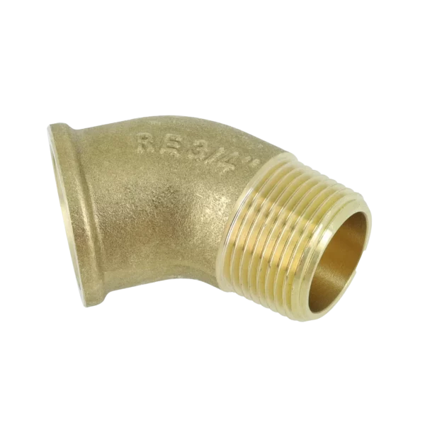 Bonfix Draad messing bocht 45° 3/4" bi.dr. x bu.dr.