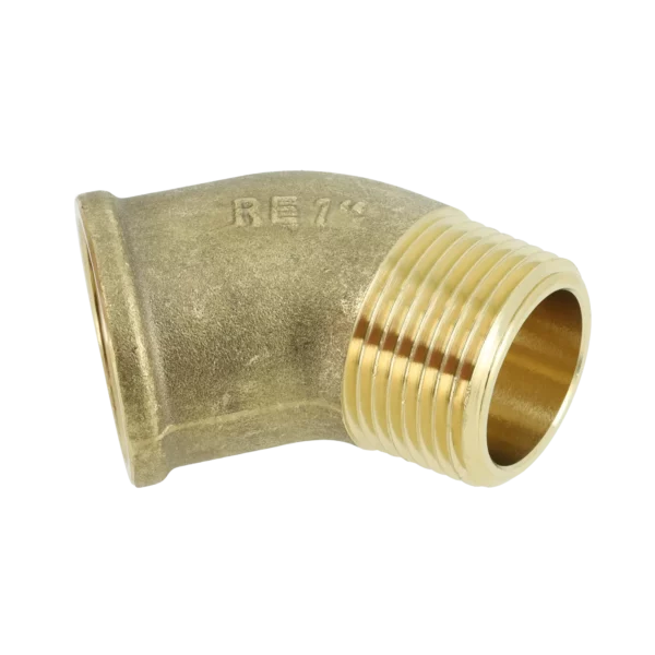 Bonfix Draad messing bocht 45° 1" bi.dr. x bu.dr.
