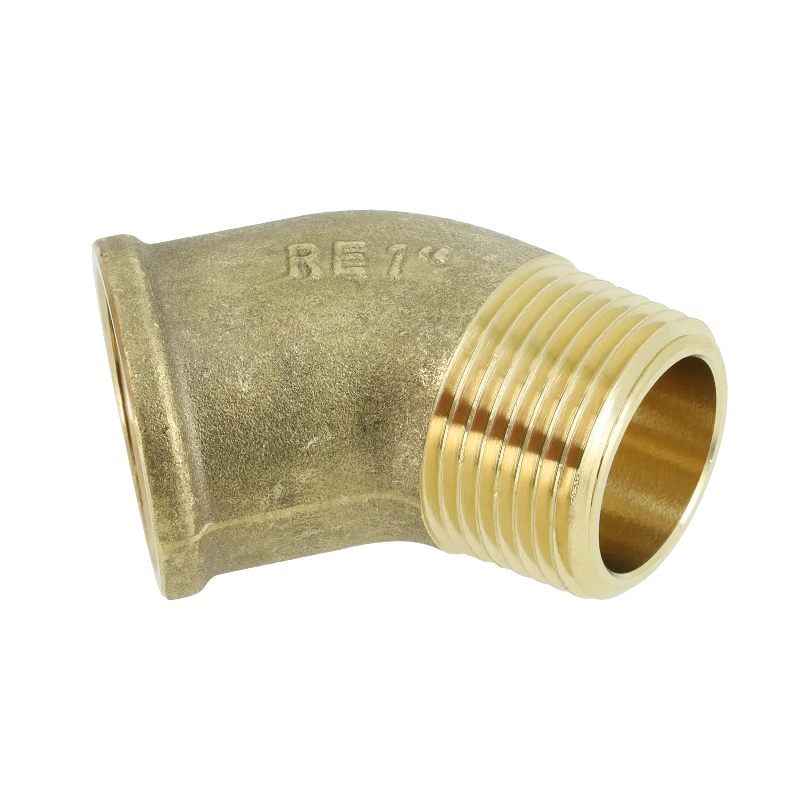 Bonfix Draad messing bocht 45° 1" bi.dr. x bu.dr.