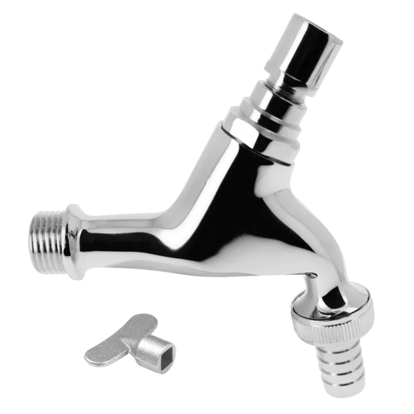Bonfix Tapkraan 1/2” x 3/4 beluchter + sleutel + slangwartel