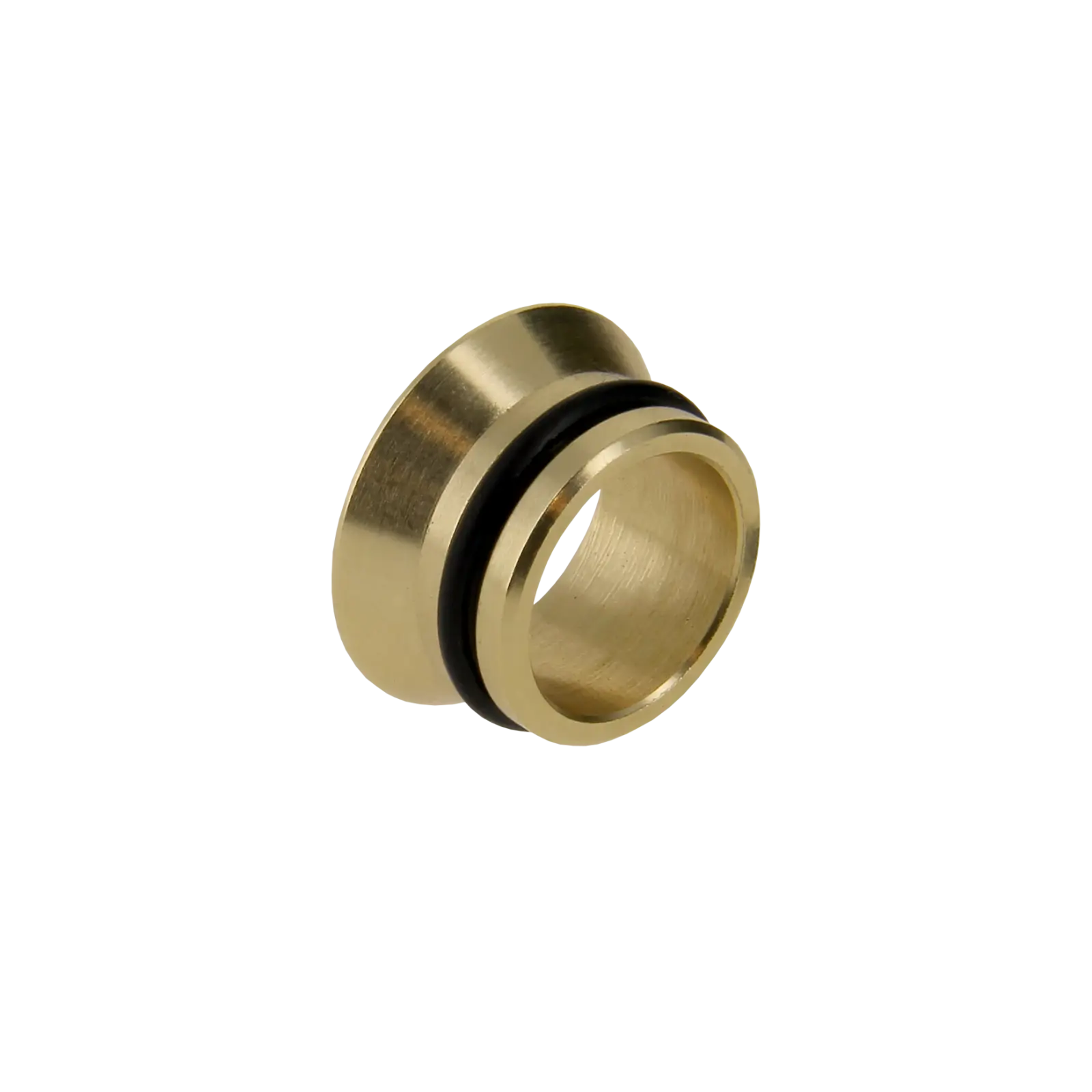 Bonfix Messing insert 15 mm vlak met O-ring