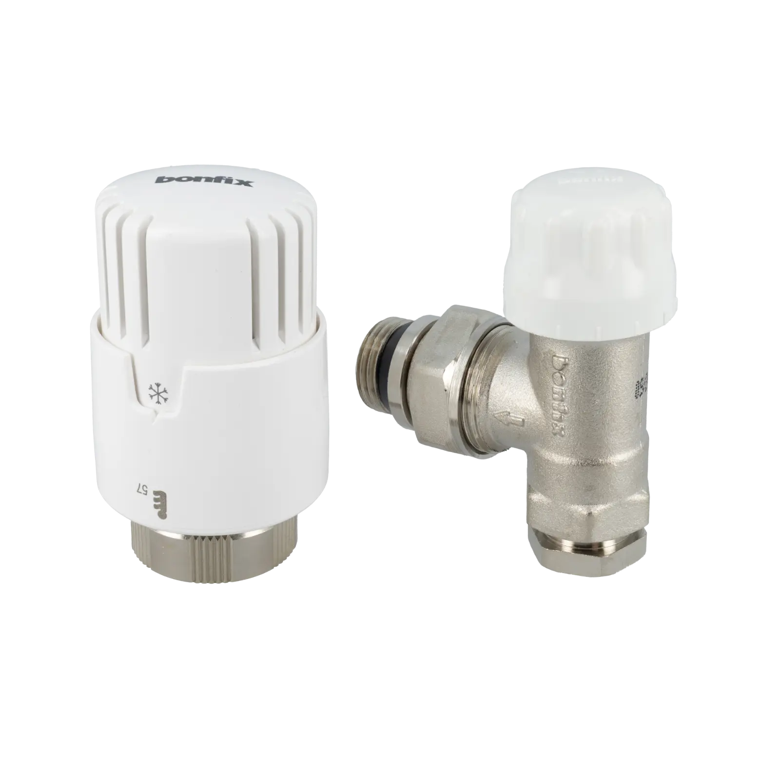 Bonfix Thermostaat radiatorventiel + adaptor haaks
