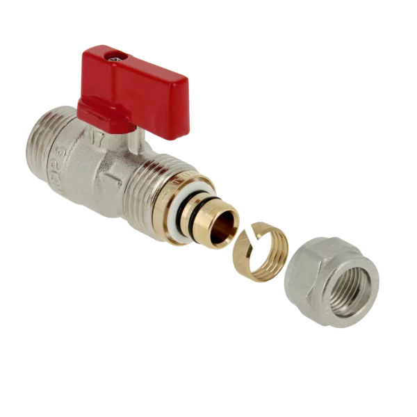 Bonfix Kogelkraan 1/2" x 16 mm knel t.b.v. collector rood