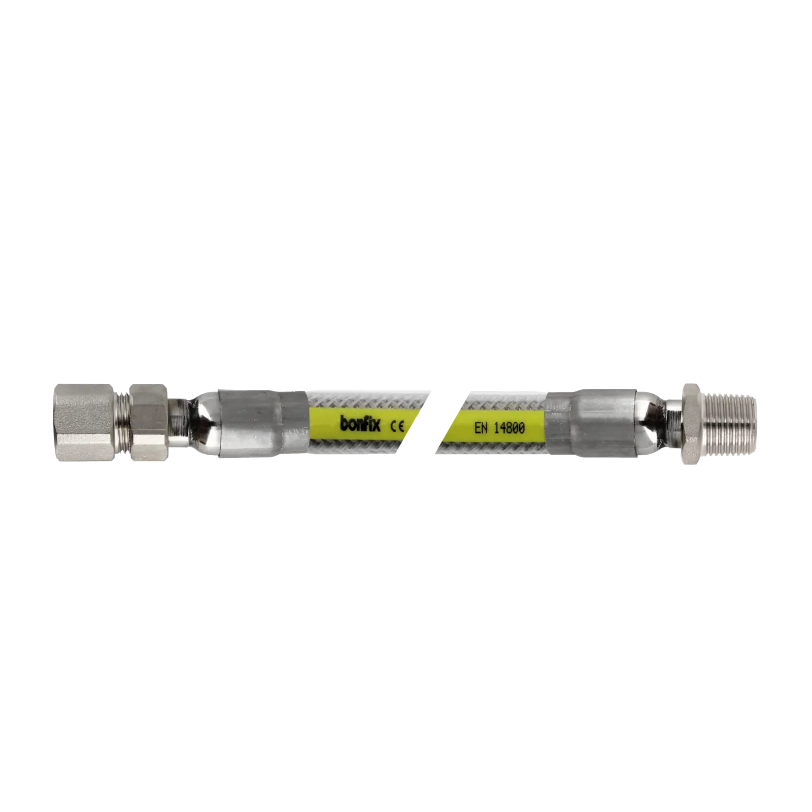 Bonfix Gasslang RVS superieur EN 14800 1/2" bi. x bu. 50 cm