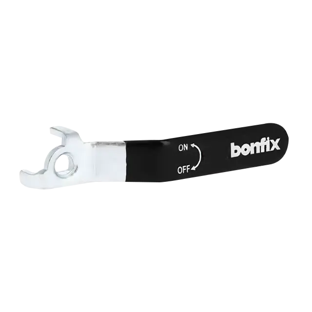Bonfix Stalen hendel voor 1" en 5/4" zwart