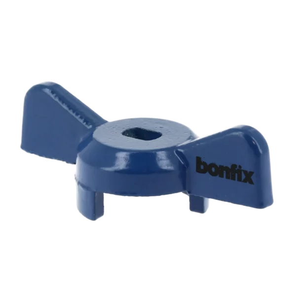 Bonfix Stalen vlinderhendel 1/4,3/8,1/2 en 3/4" blauw