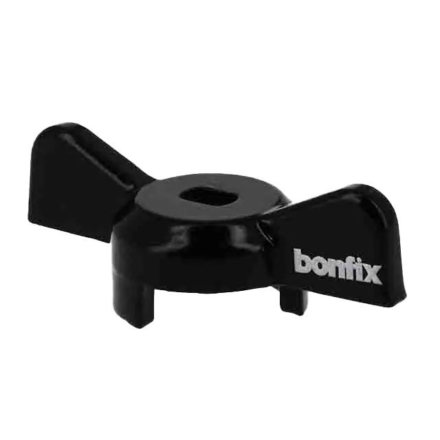 Bonfix Stalen vlinderhendel 1" en 5/4" zwart