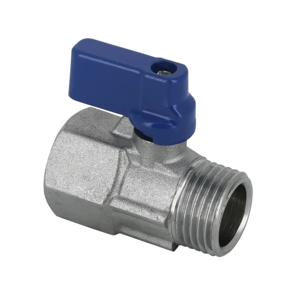 Bonfix Minikogelkraan vertind 1/2" bi. x bu. (blauwe knop)
