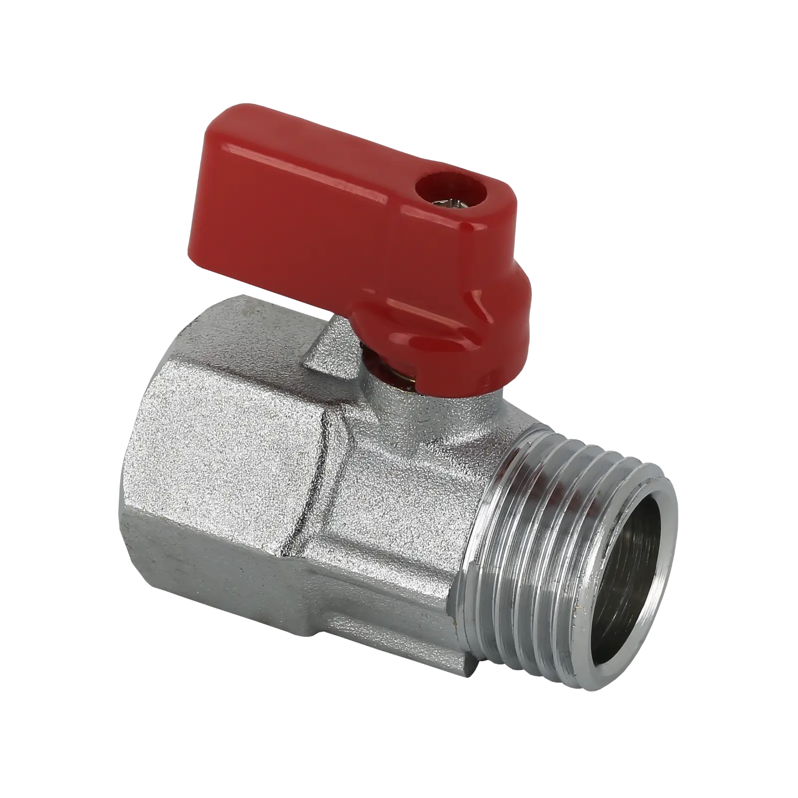 Bonfix Minikogelkraan vertind 1/2" bi. x bu. (rode knop)