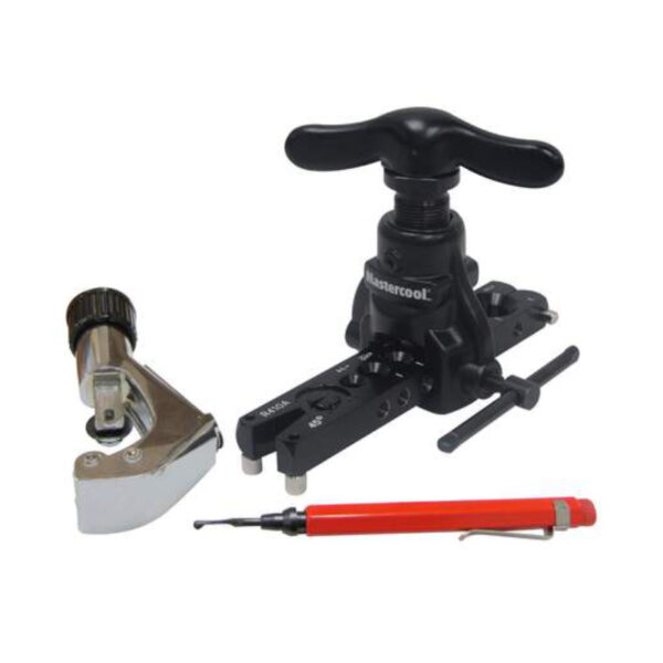 Mastercool Flare Apparaat Excentrisch 1/4" tot 3/4" incl. Pijpsnijder en Ontbramer - Afbeelding 2