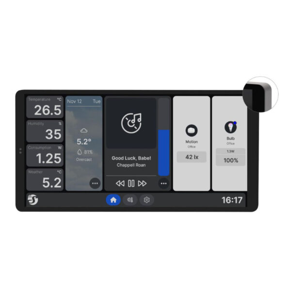Shelly Wall Display X2 Black/Silver + BLU H&T Ivory - SAWD-2A1XX10EU1S - Afbeelding 2